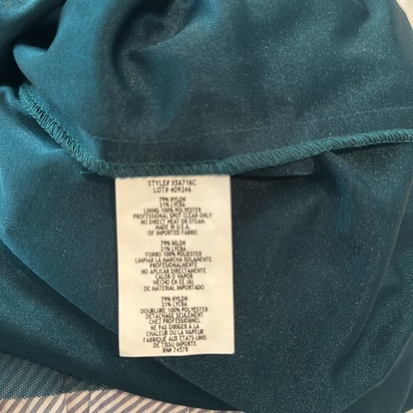 Cache green dress with gold beads - Picture 6 of 11